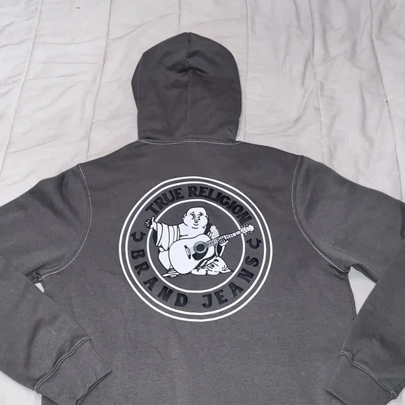 True religion Logo Seal Zip Hoodie